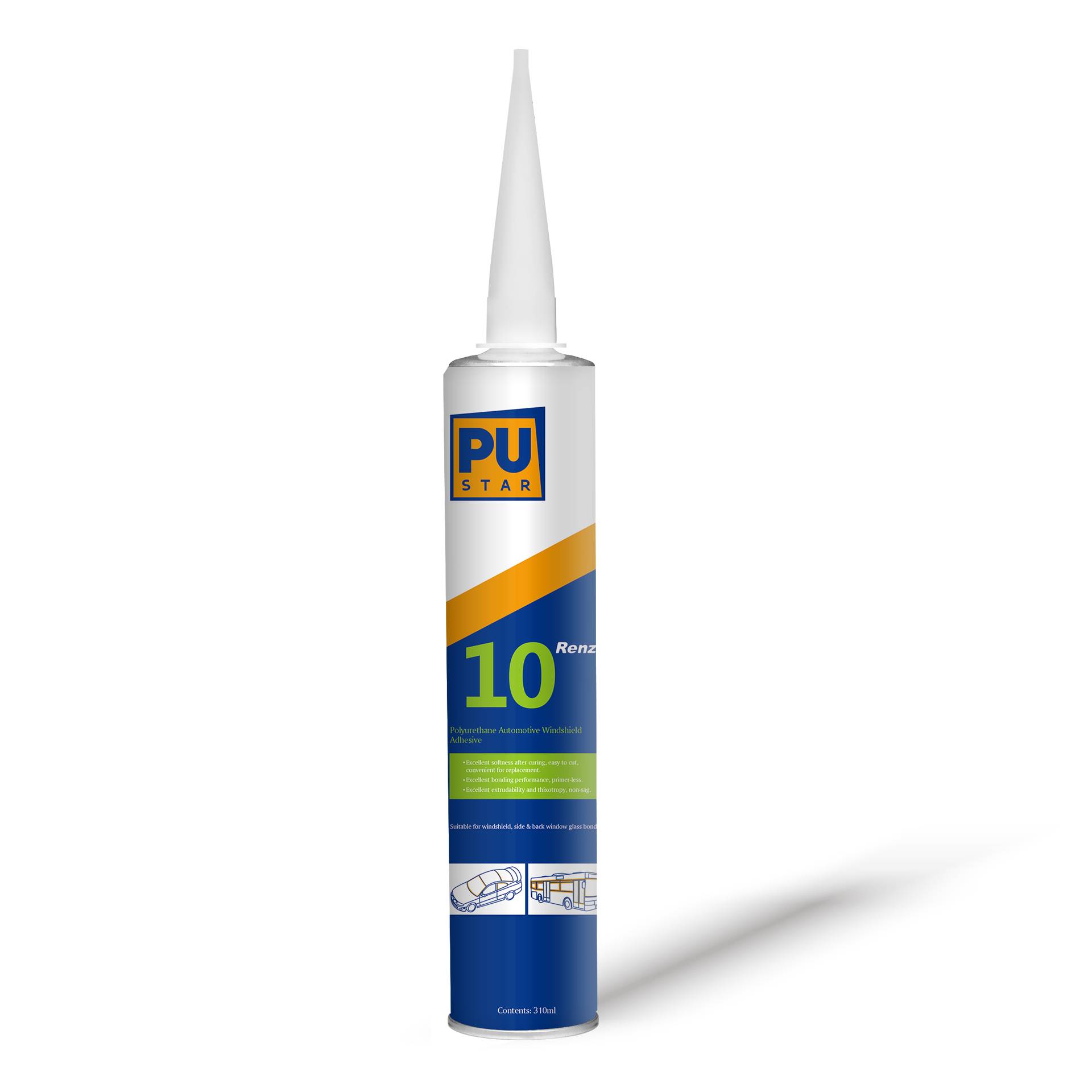 Auto Windshield Structural Polyurethane Adhesive Better Silicone Sealant Renz10